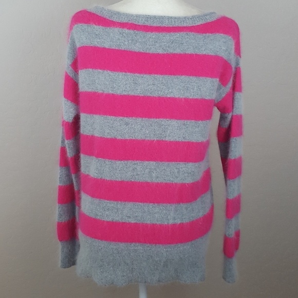 MODA‎ International - Pink & Gray Angora Sweater - Picture 5 of 6